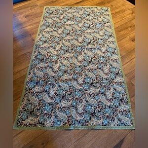 Vintage Handmade Lap Blanket Bed Runner Two sided